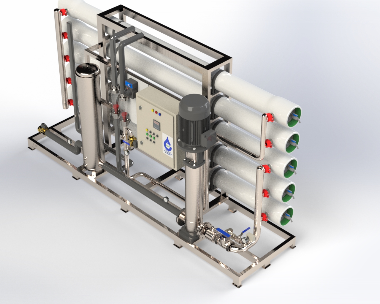 Industrial water desalination (RO)